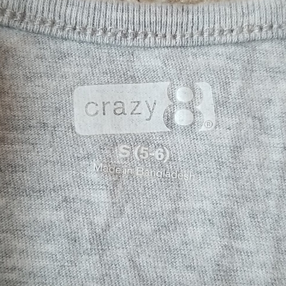 ❤ 4/$20 Crazy 8 Gray Tank Top with Sequin Elephant - Picture 5 of 5